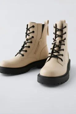 Niños ZARA 6 - 14 Años·Zapatos<BOTIN CORDONES