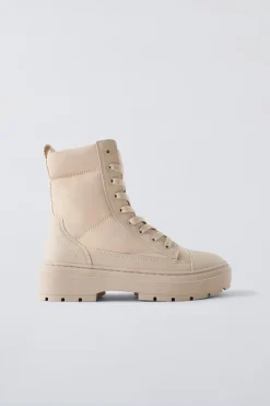 Niños ZARA 6 - 14 Años·Zapatos|6 - 14 Años·Zapatos<BOTÍN ACOLCHADO CORDONES