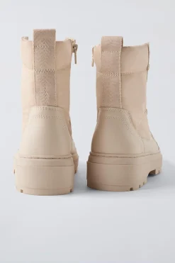 Niños ZARA 6 - 14 Años·Zapatos|6 - 14 Años·Zapatos<BOTÍN ACOLCHADO CORDONES