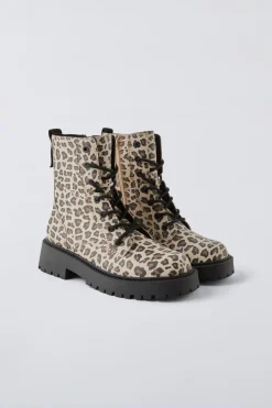 Niños ZARA 6 - 14 Años·Zapatos<BOTÍN ANIMAL PRINT