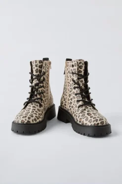 Niños ZARA 6 - 14 Años·Zapatos<BOTÍN ANIMAL PRINT