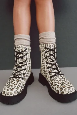 Niños ZARA 6 - 14 Años·Zapatos<BOTÍN ANIMAL PRINT