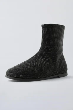 Niños ZARA 6 - 14 Años·Zapatos<BOTÍN BRILLOS