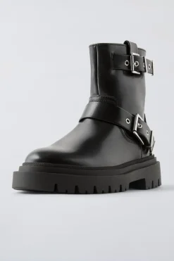 Niños ZARA 6 - 14 Años·Zapatos<BOTÍN CASUAL HEBILLAS