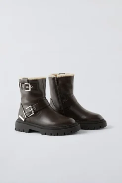 Niños ZARA 6 - 14 Años·Zapatos<BOTÍN CASUAL HEBILLAS FORRADO