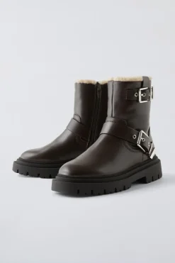 Niños ZARA 6 - 14 Años·Zapatos<BOTÍN CASUAL HEBILLAS FORRADO