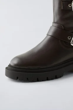 Niños ZARA 6 - 14 Años·Zapatos<BOTÍN CASUAL HEBILLAS FORRADO