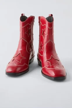 Niños ZARA 6 - 14 Años·Zapatos<BOTÍN COWBOY ESTRELLAS MONOCOLOR