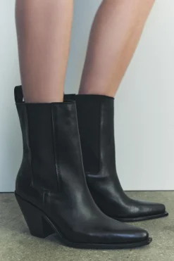 Online BOTÍN COWBOY PIEL Mujer Zapatos