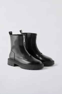 Niños ZARA 6 - 14 Años·Zapatos<BOTÍN CREMALLERA