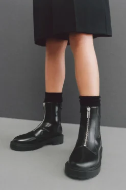 Niños ZARA 6 - 14 Años·Zapatos<BOTÍN CREMALLERA