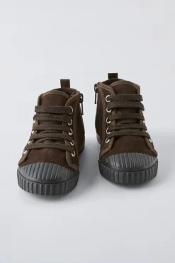 Niños ZARA 1½ - 6 Años·Zapatos<BOTÍN DEPORTIVO PIEL