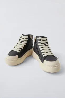 Niños ZARA 6 - 14 Años·Zapatos|6 - 14 Años·Zapatos<BOTÍN DEPORTIVO TEJIDO