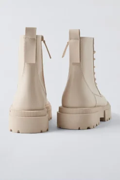 Niños ZARA 6 - 14 Años·Zapatos<BOTÍN ECRU