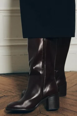 Fashion BOTÍN HORMA CUADRADA PIEL Mujer Zapatos