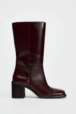 Fashion BOTÍN HORMA CUADRADA PIEL Mujer Zapatos