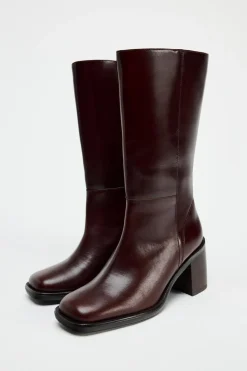 Fashion BOTÍN HORMA CUADRADA PIEL Mujer Zapatos