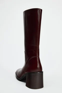 Fashion BOTÍN HORMA CUADRADA PIEL Mujer Zapatos