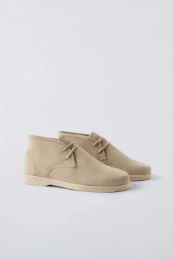 Niños ZARA 6 - 14 Años·Zapatos<BOTÍN PIEL