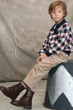 Niños ZARA 6 - 14 Años·Zapatos<BOTÍN PIEL CORDONES LIMITED EDITION