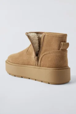 Niños ZARA 6 - 14 Años·Zapatos<BOTÍN PIEL PLATAFORMA