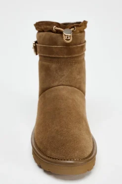 New BOTÍN PLANO SERRAJE HEBILLA Mujer Zapatos