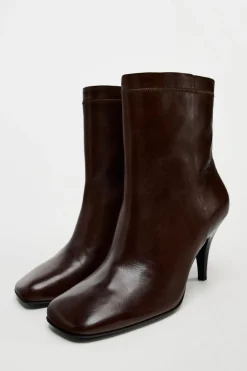 Sale BOTÍN PUNTA CUADRADA PIEL Mujer Zapatos