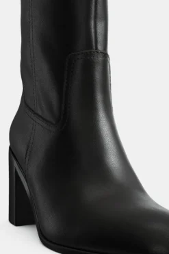 New BOTÍN TACÓN ANCHO PIEL Mujer Zapatos