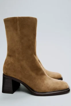 Fashion BOTÍN TACÓN ANCHO SERRAJE Mujer Zapatos