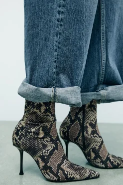 Clearance BOTÍN TACÓN ESTAMPADO ANIMAL Mujer Zapatos