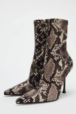 Clearance BOTÍN TACÓN ESTAMPADO ANIMAL Mujer Zapatos