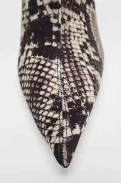 Clearance BOTÍN TACÓN ESTAMPADO ANIMAL Mujer Zapatos