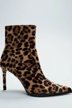 Discount BOTÍN TACÓN ESTAMPADO ANIMAL PIEL Mujer Zapatos