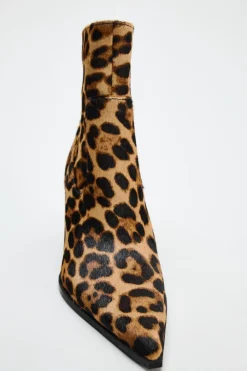 Discount BOTÍN TACÓN ESTAMPADO ANIMAL PIEL Mujer Zapatos