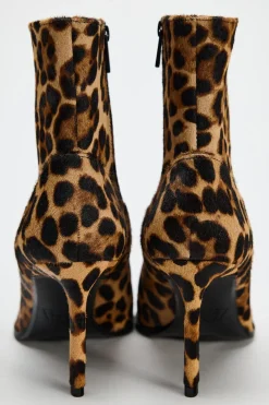 Discount BOTÍN TACÓN ESTAMPADO ANIMAL PIEL Mujer Zapatos