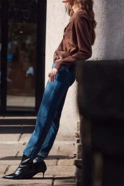 Clearance BOTÍN TACÓN FINO EFECTO ACHAROLADO Mujer Zapatos