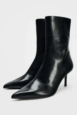 Clearance BOTÍN TACÓN FINO EFECTO ACHAROLADO Mujer Zapatos