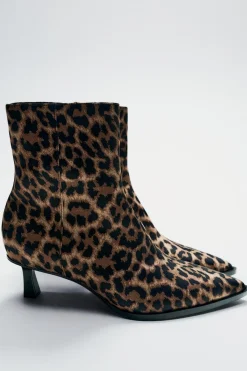 Best BOTÍN TACÓN KITTEN ESTAMPADO ANIMAL Mujer Zapatos