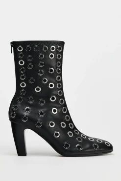 Sale BOTÍN TACÓN OJALES METÁLICOS Mujer Zapatos