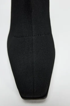 Outlet BOTÍN TACÓN TEJIDO Mujer Zapatos