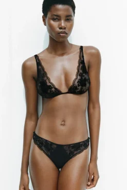 Sale BRAGUITA ENCAJE BORDADOS Mujer Lenceria