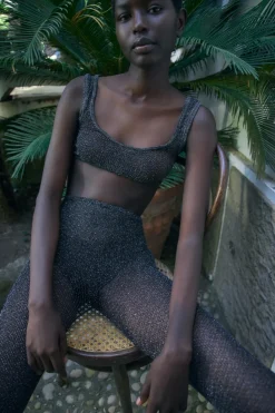 Best BRALETTE RED SEAMLESS HILO METALIZADO Mujer Tops / Bodies