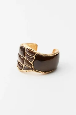 Outlet BRAZALETE METÁLICO PIEZAS CONTRASTE Mujer Accesorios / Bisuteria