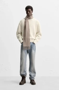 Best BUFANDA 100% LANA Hombre Accesorios