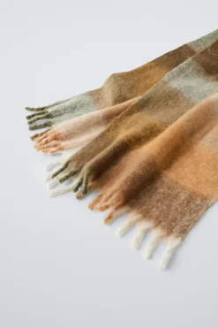 Niños ZARA 6 - 14 Años·Accesorios|6 - 14 Años·Accesorios<BUFANDA MAXI CUADROS