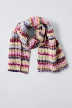 Niños ZARA 1½ - 6 Años·Accesorios|Accesorios / Zapatos / 0 - 14 Años<BUFANDA PUNTO CON LANA RAYAS