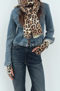 Sale BUFANDA PUNTO FINO ESTAMPADO ANIMAL Mujer Accesorios / Bisuteria