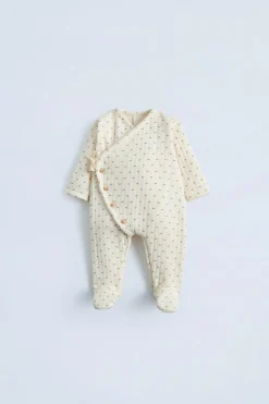Niños ZARA 0 - 6 Meses·Sacos / Buzos<BUZO ACOLCHADO FLORECITAS