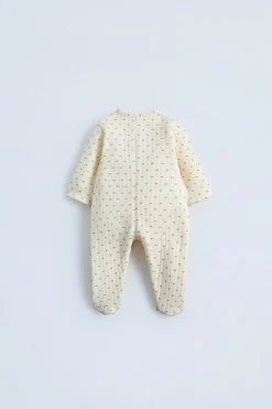 Niños ZARA 0 - 6 Meses·Sacos / Buzos<BUZO ACOLCHADO FLORECITAS