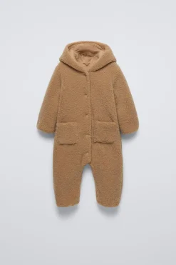 Niños ZARA 0 - 6 Meses·Sacos / Buzos|6 - 18 Meses·Abrigos / Buzos<BUZO BORREGUILLO